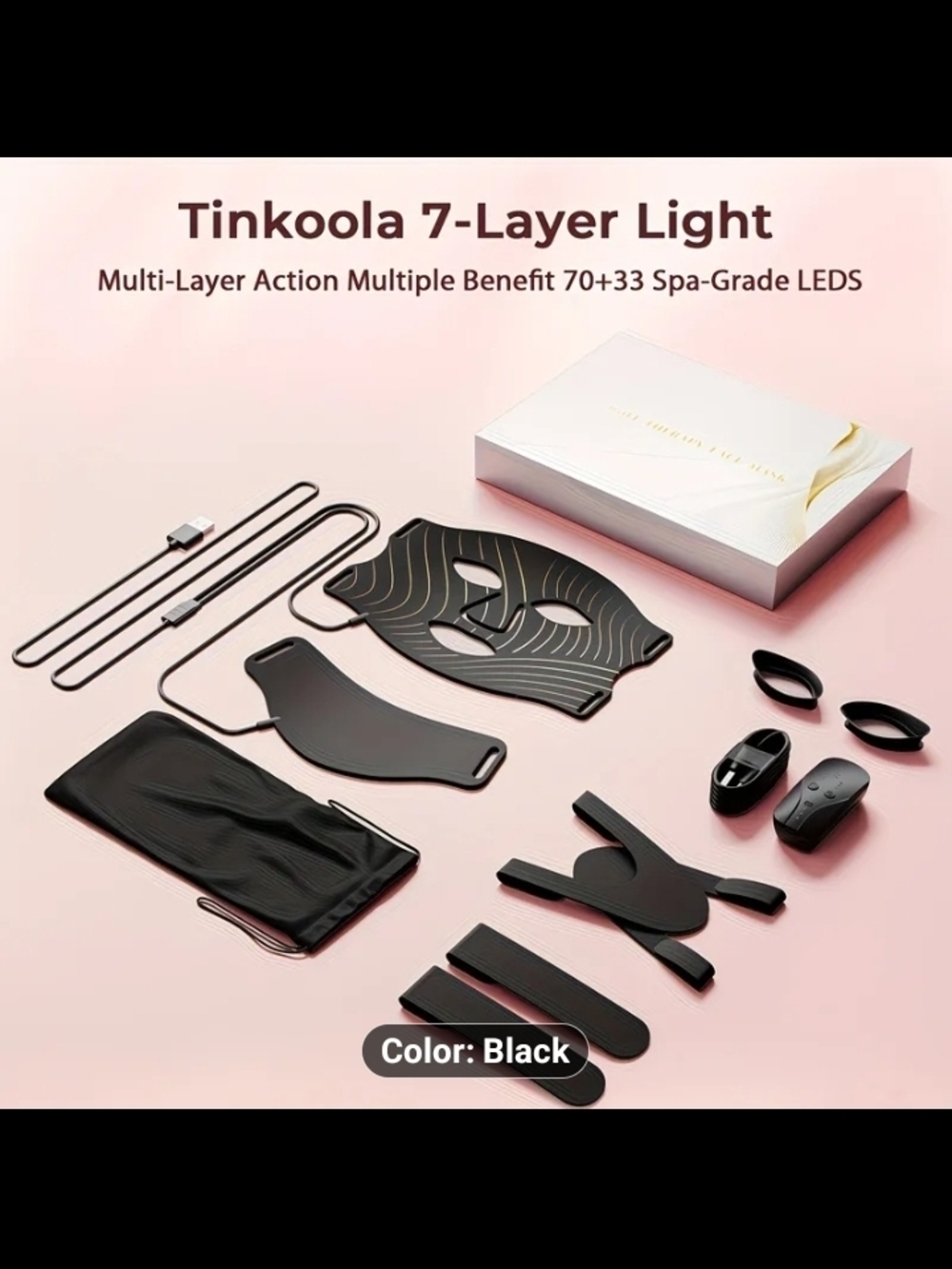 LED Face & Neck Mask-7 Colors- Flexible - Last Chance Price